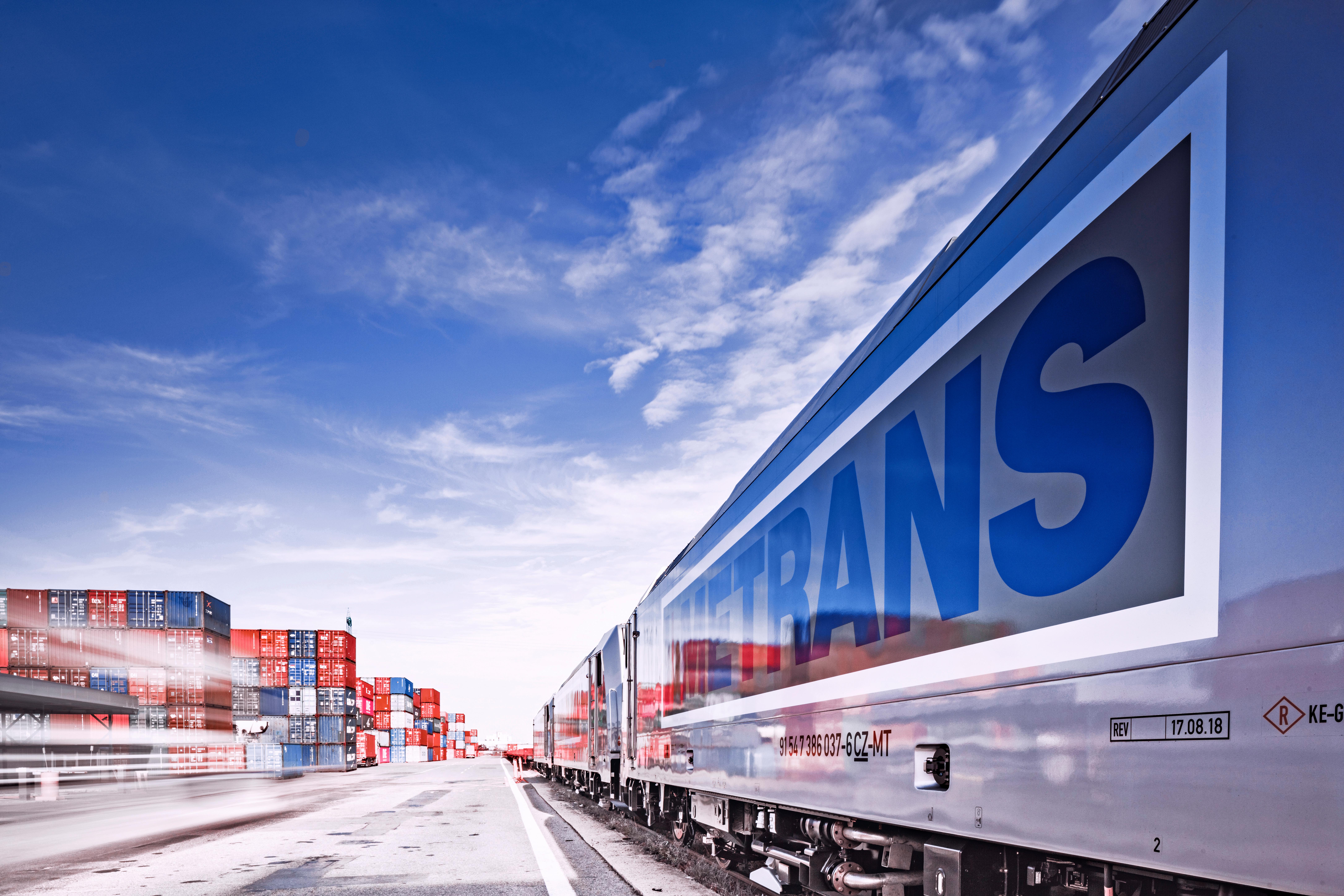 METRANS Train at Ceska Trebova Terminal